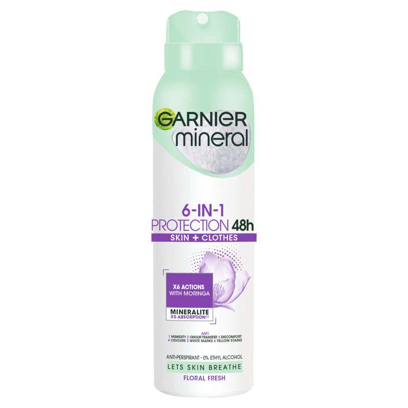 Garnier deodorant 150ml - Protection 6v1 Floral Fresh