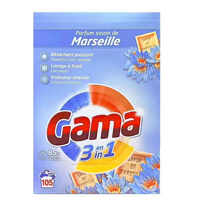 Gama prací prášok 5,775kg_ 105praní - Savon de Marseille